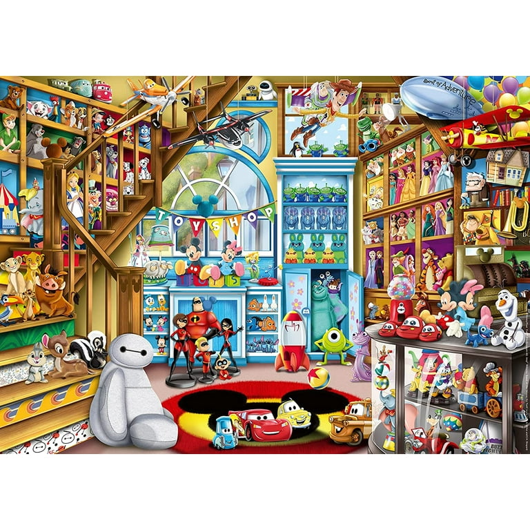 Ravensburger Puzzle 16734 - Disney Multiproperty - 1000 piece puzzle for  adults and children Disney puzzle 