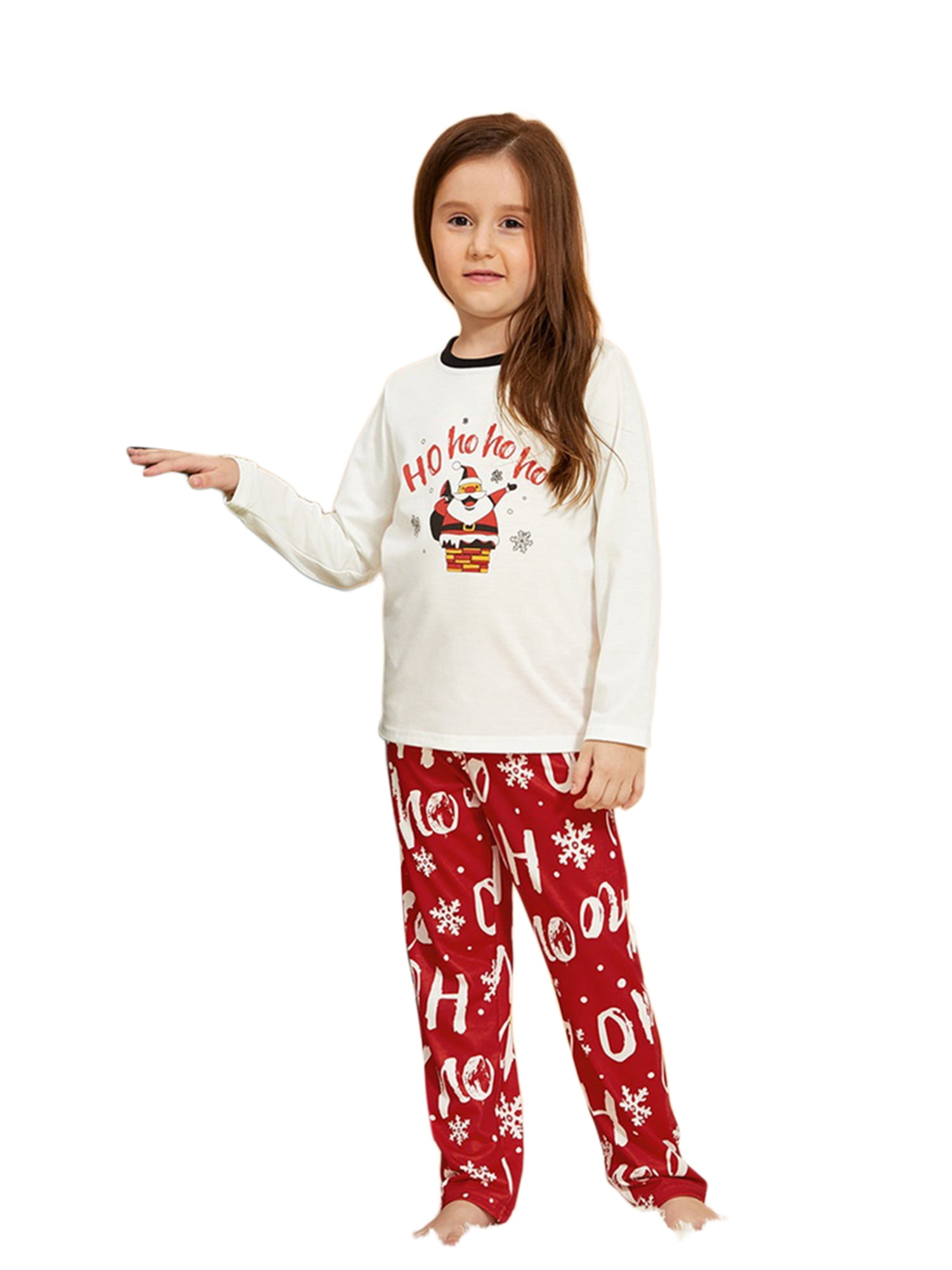 NEW Komar Kids 4t Christmas pajamas red green white Santa 