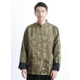 thumbnail image 2 of suit For Men Chinese Traditional Satin Hanfu Tops Long Sleeves Cardigan Single-breasted Performance Jacket, 2 of 8