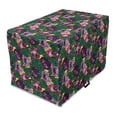thumbnail image 1 of Floral Dog Crate Cover, Graphical Scene of Vibrant Close Shot Peonies Arrangement Botanical Art, Easy to Use Pet Kennel Cover Small Dogs Puppies Kittens, 7 Sizes, Teal and Multicolor, by Ambesonne, 1 of 6