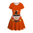 thumbnail image 1 of Vestido de Halloween para niña, oso de Disney, Duffy, estrella, rocío, estampado de calabaza, Cosplay, vestido de fiesta, informal, Kawai, hasta la rodilla, Dress140 Gao Jinjia LED, 1 of 2