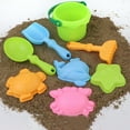 thumbnail image 1 of Juego de 8 juguetes de playa para niños | Juego de arena colorido con cubo, palas y moldes | Arenero y juegos de playa para niños pequeños, 1 of 5