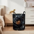 thumbnail image 6 of Vintage Flower Design  Print Laundry Basket  Storage Bin  Foldable Large Capacity Round Hamper for Bedroom Laundry Room Dorm, 6 of 9