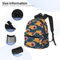 thumbnail image 5 of Vsdgher Burning Rugby Balls Print Unisex Large Capacity Bookbag Schoolbag Casual Daypack for High School/College/Teens/Travel/Work, 5 of 8