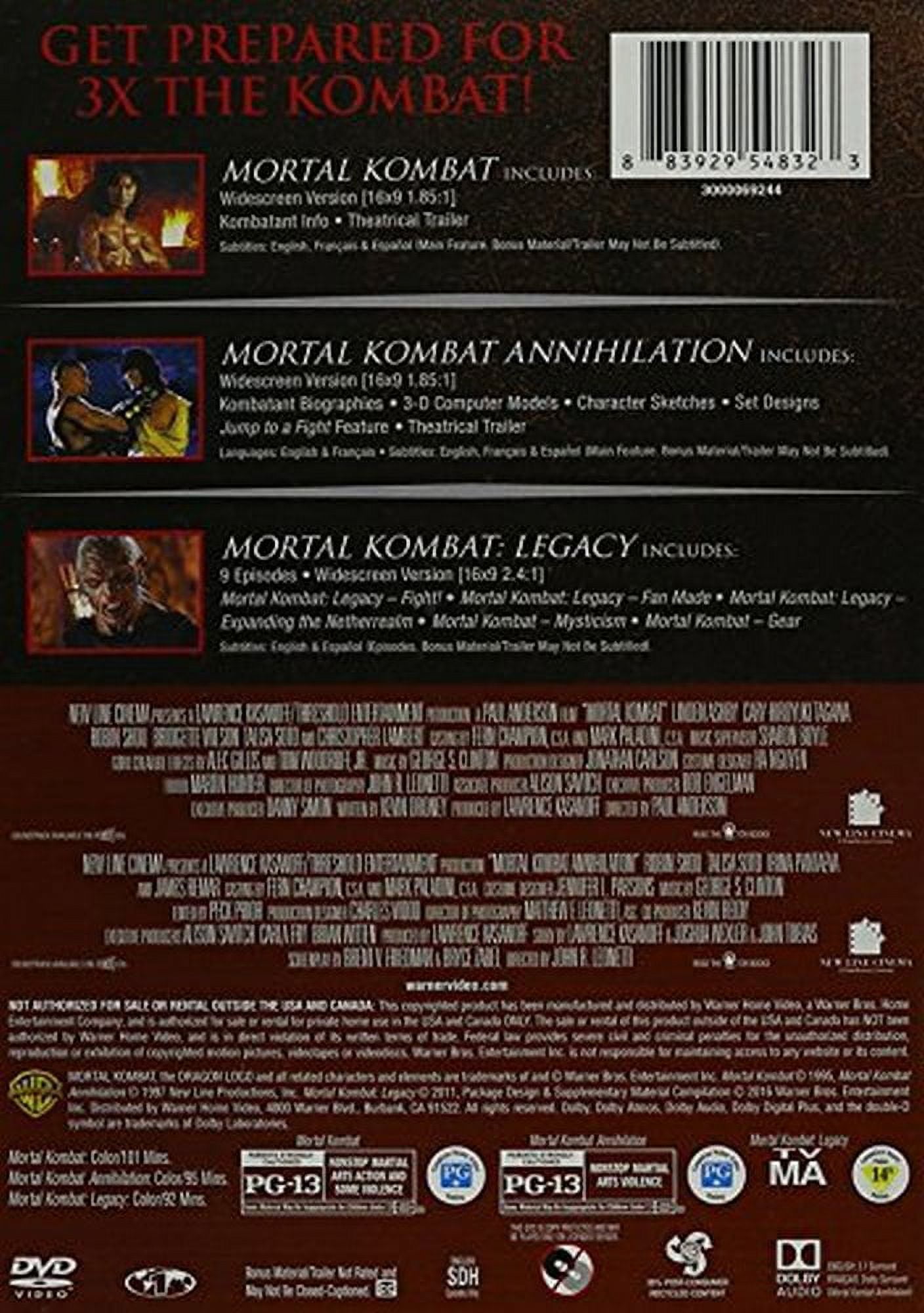  Mortal Kombat Triple Feature (Mortal Kombat / Mortal