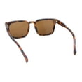 thumbnail image 4 of Mens Retro Vintage Rectangle Keyhole Bridge Plastic Fashion Sunglasses Tortoise - Brown, 4 of 4
