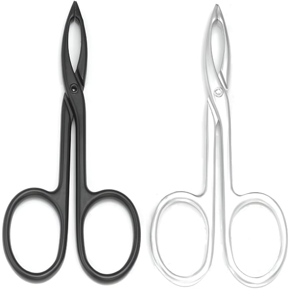 ACDANC 2-Pack Scissor Handle Tweezers, Straight Tip Eyebrow