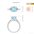 thumbnail image 5 of ANGARA Natural Solitaire 1.95 ct Aquamarine Split Shank Engagement Ring in 14K White Gold for Women (Size-8mm) | March Birthstone, Anniversary, Jewelry Gift for Women | Natural Aquamarine Ring, 5 of 9