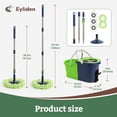 thumbnail image 3 of Eyliden Spin Mop and Bucket System with Wringer, Floor Mop Set with 5 Mop Heads, 3 of 8