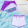 thumbnail image 5 of Lanbubble Girls Tankini Swimsuit Two Piece Bathing Suits Summer Beach Swimwear with Skirt Shorts Mermaid Scale 7-12Y, 5 of 9
