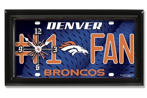 NFL Horloge murale des Broncos de Denver
