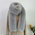 thumbnail image 2 of SUXIAN Women's Winter Scarf Long with Collar Warm Neck Wrap Grey One Size, 2 of 4