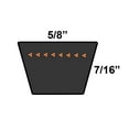 thumbnail image 2 of D&D PowerDrive B106 or 5L1090 V Belt  5/8 x 109in  Vbelt, 2 of 3