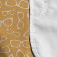 thumbnail image 4 of Nerdy Microwave Oven Cover, Hipster Glasses Pattern Simplistic Arrangement with Warm Toned Background, Water Resistant Organizer with Pockets Kitchen, 36" x 12", Pale Orange and Cream, by Ambesonne, 4 of 4