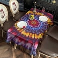thumbnail image 2 of Colorful Tie Dye Mandala Pattern Rectangle Tablecloth 60"x120",Waterproof Polyester Rectangle Table Cloth, Wipeable Spillproof Polyester Tablecloth for Dining, Camping, Indoor and Outdoor, 2 of 6
