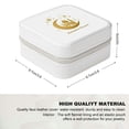 thumbnail image 2 of Autua Mosque Crescent Moon Stars Jewelry Box Travel Organizer for Necklace, Ring, Earring - Compact Size with Multiple Storage Spaces White, 2 of 5
