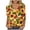 Orange, variant on IROINNID Deals Women's Long Sleeve V-Neck Shirts Comfy Printing Loose T-shirt 3/4 Sleeves Blouse V-Neck Tops,Orange