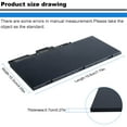 thumbnail image 5 of CS03XL Battery for HP Elitebook 840 G3 G4 745 854108-850 800231-141 800231-271 800231-2C1 T7B32AA HSTNN-DB6U HSTNN-I33C-4 11.1V 46Wh, 5 of 9