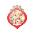 thumbnail image 1 of Matsuzay Mini adorno de de Navidad Santa Claus colgante con ventana decoración de pared hogar rústico Año Nuevo decoración de arte Kits de decoración para fiestas Bola Matsuzay HA009996-02, 1 of 6