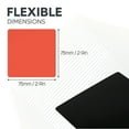 thumbnail image 3 of MagFlex® Flexible Gloss Red Dry-Wipe Magnetic Sheet - 75mm x 75mm (Pack of 5), 3 of 5