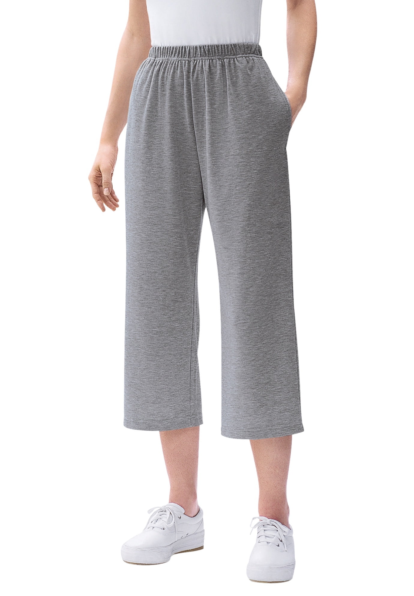 Woman Within Woman Within Women's Plus Size Petite 7Day Knit Capri