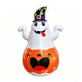 thumbnail image 2 of AZXY 5FT Witch Hat Ghost Pumpkin Tumbler Inflatable Halloween Inflatables Decor, Halloween Decorations Indoor Outdoor Yard Party Door, Halloween Party Decorations for Home Lawn Patio Holiday Decor, 2 of 6