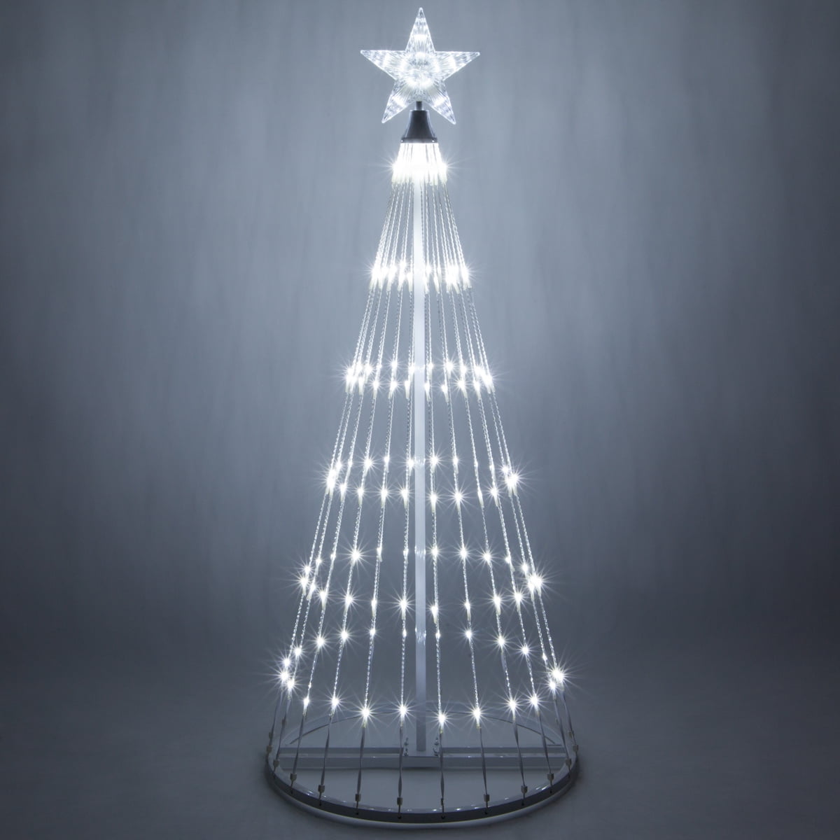 Wintergreen Lighting 6 Cool White Outdoor Light Show Cone