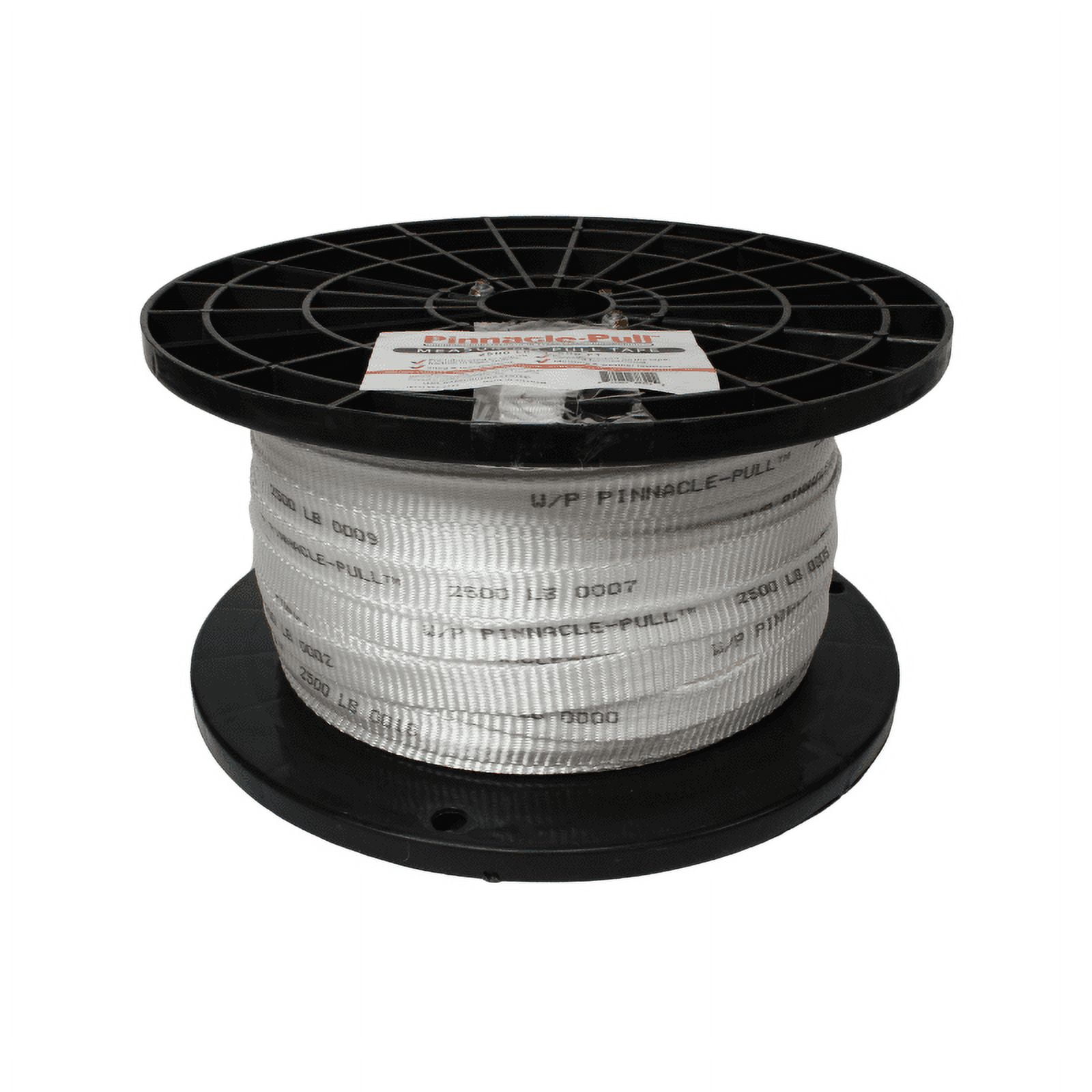 Pinnacle Pull 1/2" x 1000', 1250lb Measuring Pull Tape, Mule Tape, Low Stretch!