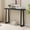 Caviar, 36" Width, variant on Kings Brand Furniture Claude Narrow Console Table Perfect for Sofa Table, Entryway Table for Hallway (Red)