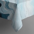 thumbnail image 5 of Blue Gold Marble Pattern Square Tablecloth,Waterproof Square Table Cover,Wipeable Spillproof Washable Table Cover for Home Kitchen Party Decor 60"x60"(152x152cm), 5 of 6