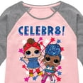 thumbnail image 3 of LOL Surprise! Americana - 4th of July - Celebr8! - Toddler & Youth Girls Raglan Graphic T-Shirt, 3 of 5