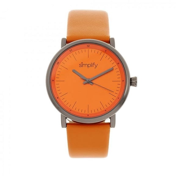 The 6200 Leather-Strap Watch - Orange