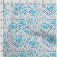 thumbnail image 3 of Soimoi Sea Shell Print,Cotton Cambric, Quilting Fabric Sold by The Yard 42 Inch Wide, Medium Weight Cotton Fabric, SewingSupplies,Aqua Blue, 3 of 5