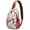 Multicolor Christmas Pattern-2, variant on Sling Backpack,Multicolor Christmas Pattern Sling Bag with Water Bottle Holder,Waterproof Sling Bag for Men/Women with Headphone Jack for Hiking,Travel