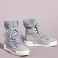 thumbnail image 5 of Cecelia New York Seymore Mid Blue Grey Weather Sneaker Fur Lace Up Fashion Boots (Mid Blue Grey, 6), 5 of 5