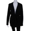 Pre-owned|Splendid Womens Cotton Hooded Tie Waist Cardigan Black Large