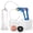 Blue, variant on LeLuv® Maxi Penis Pump w/ Blue Handle, Clear Hose | TPR Sleeve, Donut, 4 Constriction Rings | 9" x 2.00" Cylinder