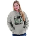 thumbnail image 4 of Xmas Chief Elf Officer Santa Helper Hoodie Sweatshirt Women Men Brisco Brands L, 4 of 6