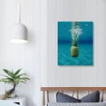 thumbnail image 3 of JRXY Pineapple Under The Sea Canvas Wall Art Theme 1700698412106284 for Living Room Bedroom Home Office Decor 16x20 in, 3 of 4