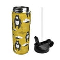 thumbnail image 2 of Logiee Cartoon Bear Yellow Print 18oz Sports Insulated Kettle With Straw,Insulated Water Bottle For Running Hiking Cycling Climbing,Man Womans Insulated Water Bottle, 2 of 8