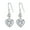 white, variant on Sterling Silver Love Heart Drop Dangle Hook Earrings Women Jewellery Gift-blue
