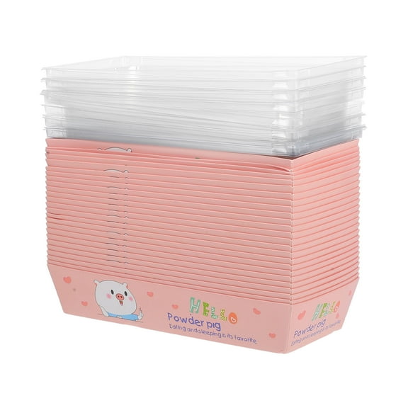 Masteelf Disposable Food Containers 25pcs Paper Boxes for Storage Perfect for Cakes, Sandwiches, Snacks, and Desserts