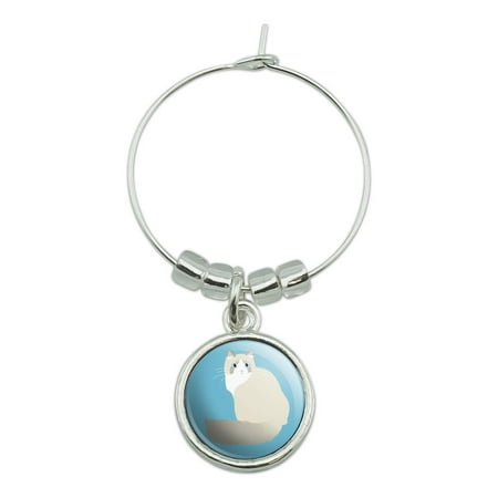 

Ragdoll Cat Wine Glass Charm Drink Marker