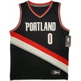 thumbnail image 2 of Portland Trail Blazers Damian Lillard Autographed Black Fanatics Jersey Size M Beckett BAS 196412, 2 of 2