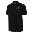 thumbnail image 2 of Men's Antigua Black/Gray Tampa Bay Buccaneers Era Polo, 2 of 3