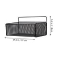 thumbnail image 4 of Bathroom Wall Storage Rack Shower Shelf Bathroom Sundries Holder with Hook, 4 of 9
