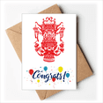 thumbnail image 1 of red chinese lotus pattern Wedding Cards Congratulations Greeting Envelopes, 1 of 3