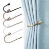 Txlpkdyx Metal Curtain Tiebacks Hooks,2pcs Modern Wall Mounted Drapery Holdbacks for Living Room & Bedroom,Heavy Duty Curtain Retainers