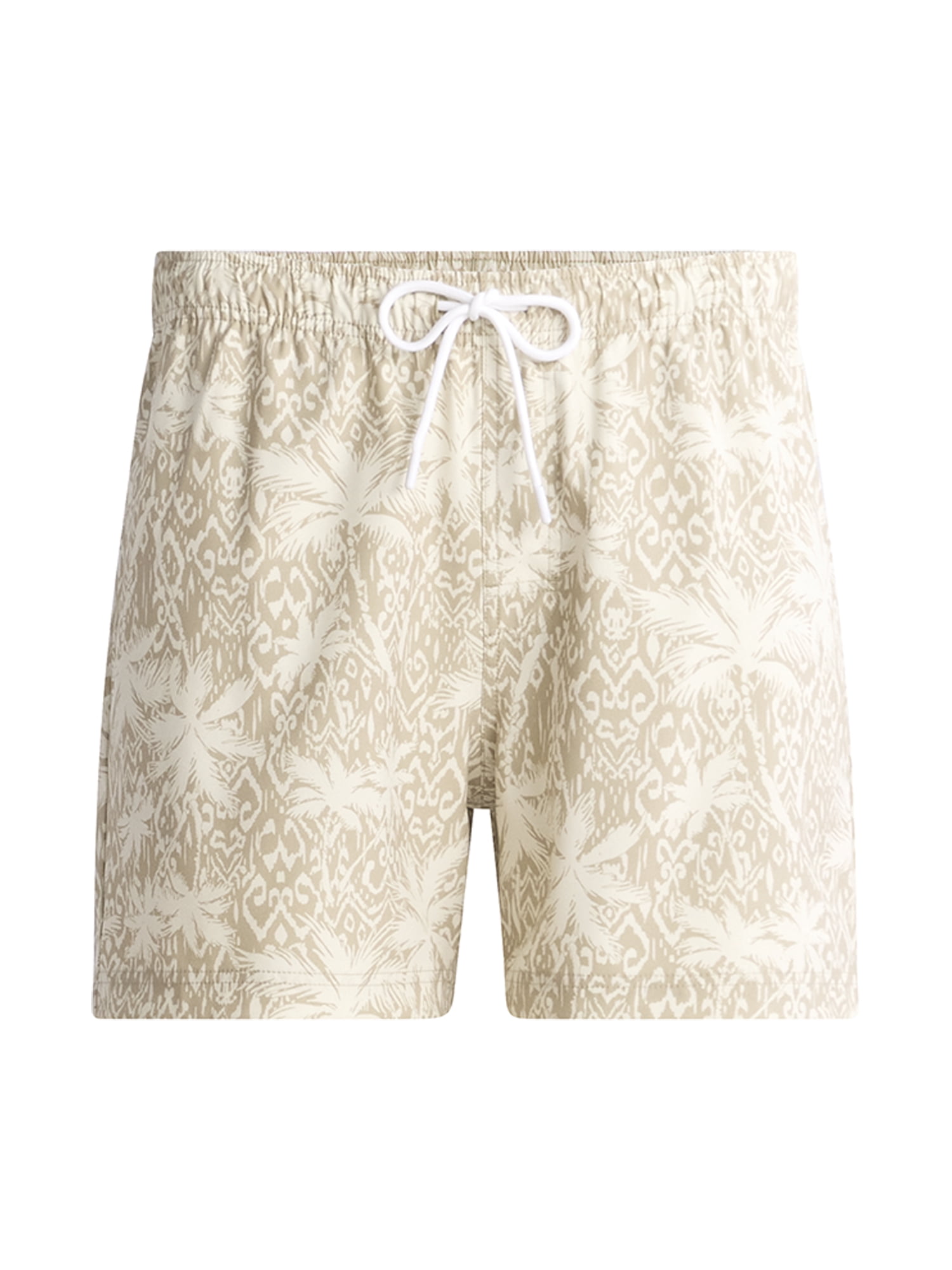 Free Assembly Men's Twill Swim Trunks, 5" Inseam, Sizes S-3XL