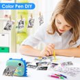 thumbnail image 6 of Instant Print Camera Portable Digital Camera,Photo/Video/Printing Selfie Travel Camera with Print Paper & 32GB Card & Color Pens（Blue）, 6 of 7